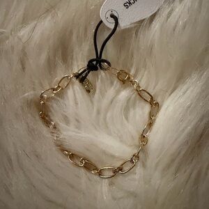 Electric Picks Gold Link Bracelet